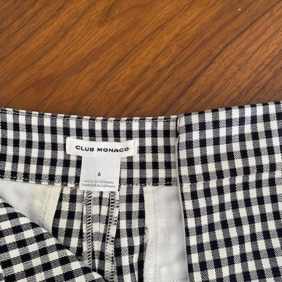 Club Monaco gingham skort (size 6) - Picture 4 of 4